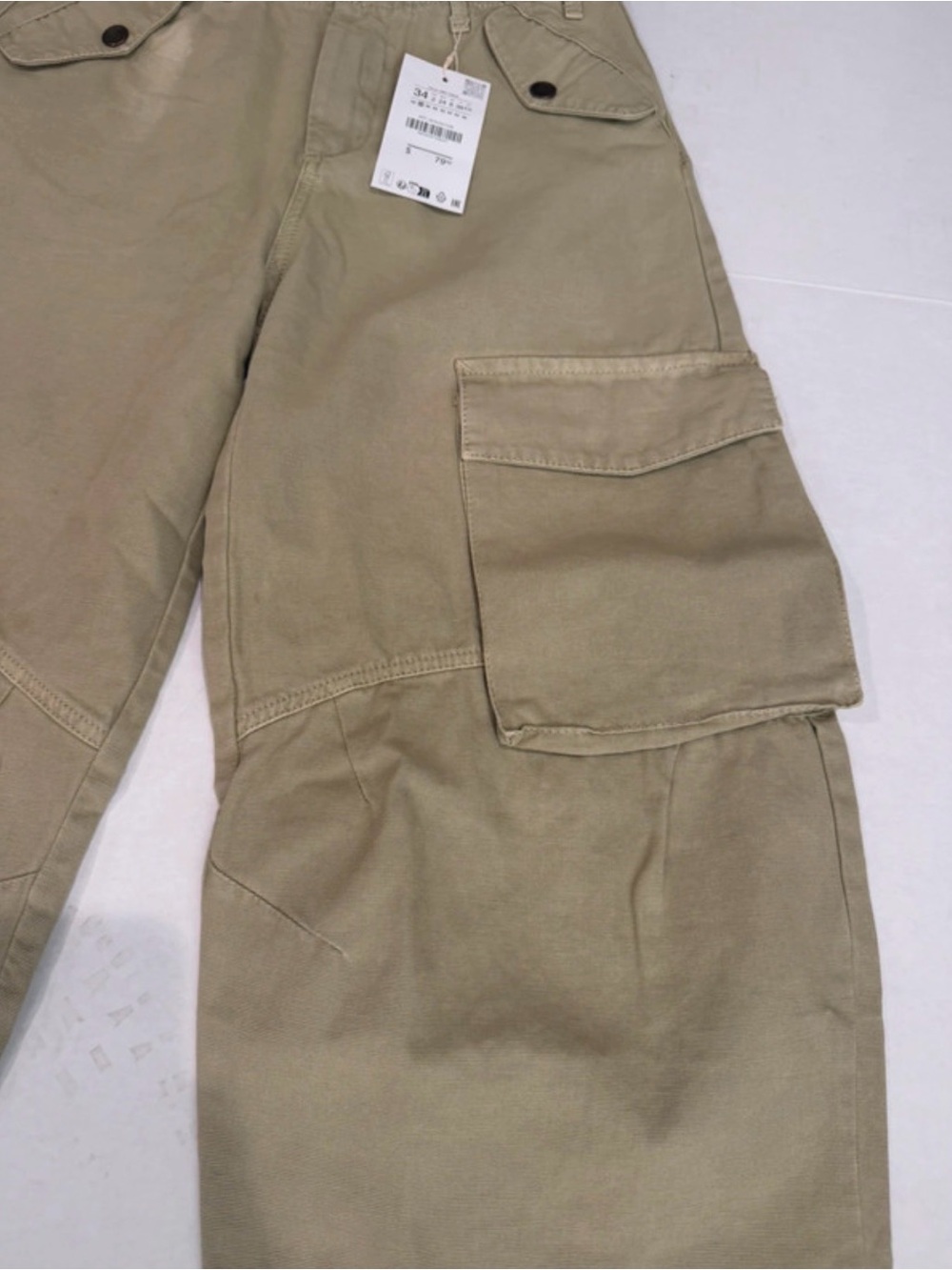 Zara ZW Collection women’s barrel cargo pants - Picture 5 of 12